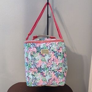 Lilly Pulitzer Pink and Green Patterned Tote